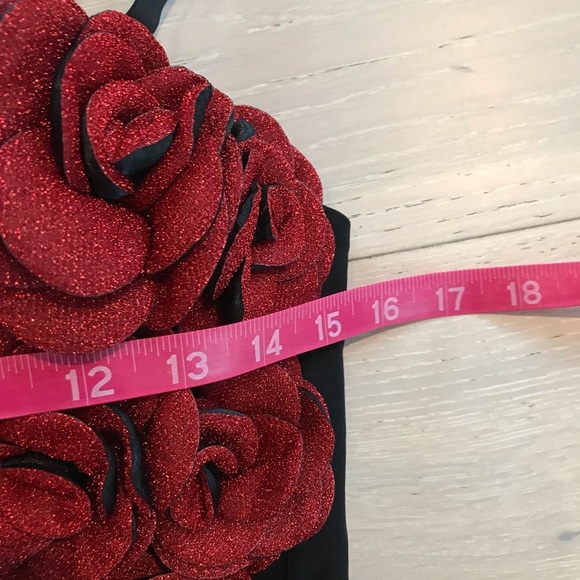 NWT AKIRA I WISH YOU WELL ROSE DETAIL CORSET TOP SZ SMALL S - Picture 4 of 11